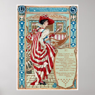 Walter Crane Columbia's Courtship United States Poster