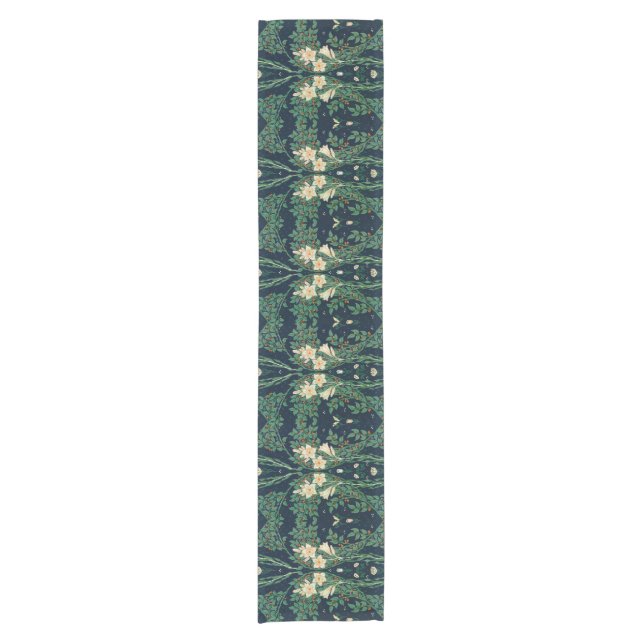 Walter Crane "Francesca" Botanical Short Table Runner (Front)