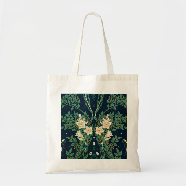 Walter Crane "Francesca" Botanical Tote Bag (Front)