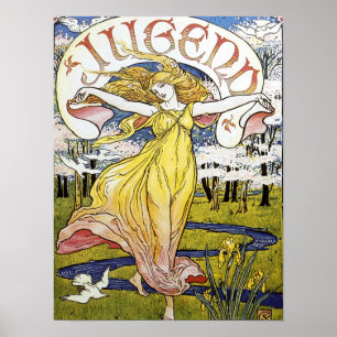 Walter Crane  "Jugend" Art Nouveau Poster