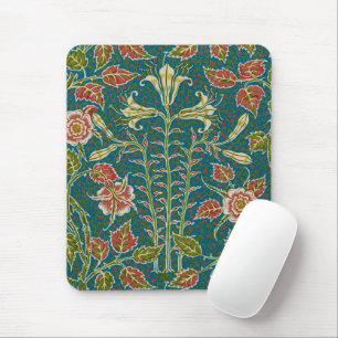 Walter Crane Lily and Rose Flower Design Mouse Mat