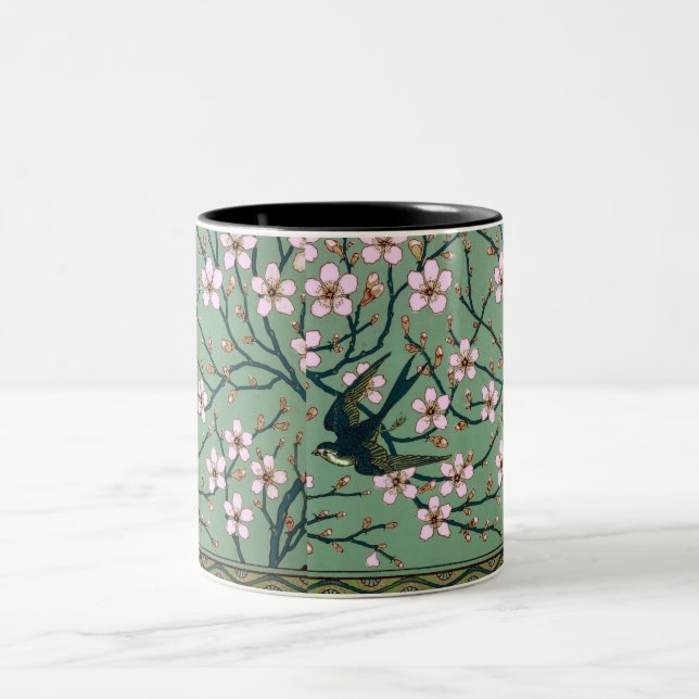 Walter Crane - Swallows and Almond Blossoms Mug (Center)