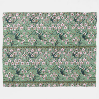 Walter Crane Swallows and Almonds Fleece Blanket