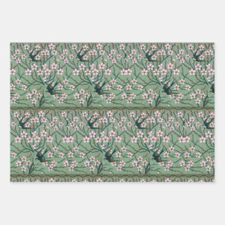 Walter Crane Swallows and Almonds Wrapping Paper Sheet