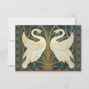Walter Crane Swan, Rush And Iris Art Nouveau