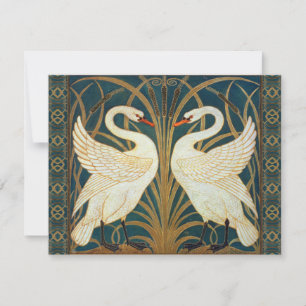 Walter Crane Swan, Rush And Iris Art Nouveau