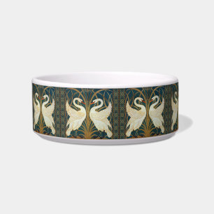 Walter Crane Swan, Rush And Iris Art Nouveau Bowl