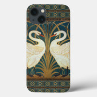 Walter Crane Swan, Rush And Iris Art Nouveau