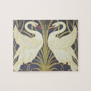 Walter Crane Swan, Rush And Iris Art Nouveau Jigsaw Puzzle