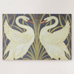 Walter Crane Swan, Rush And Iris Art Nouveau Jigsaw Puzzle
