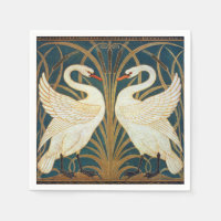 Walter Crane Swan, Rush And Iris Art Nouveau