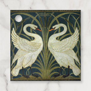 Walter Crane Swan & Rush and Iris Victorian  Favour Tags