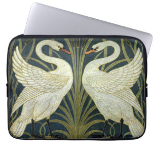 Walter Crane Swan & Rush and Iris Victorian  Laptop Sleeve