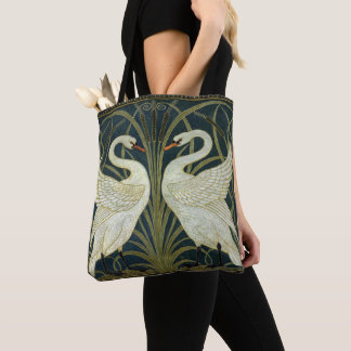 Walter Crane Swan & Rush and Iris Victorian  Tote Bag