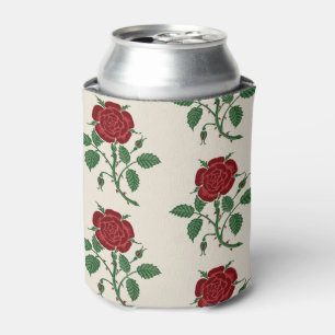  Walter Crane The Saxon Wallpaper Red Rose Can Cooler