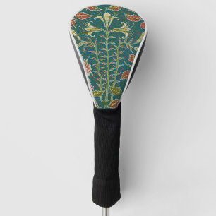 Walter Crane Vintage Lily and Rose Floral Golf Head Cover