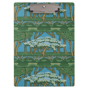 Walter Crane Vintage May Tree Forest Wallpaper Clipboard