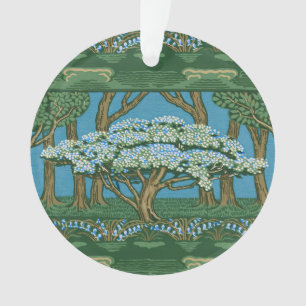 Walter Crane Vintage May Tree Forest Wallpaper Ornament
