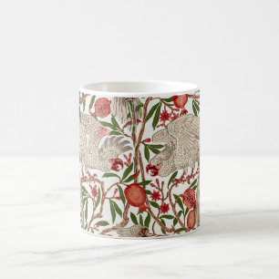 Walter Crane White Cockatoo Red Pomegranate Art Coffee Mug