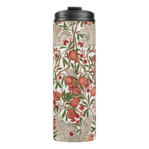 Walter Crane White Cockatoo Red Pomegranate Art Thermal Tumbler