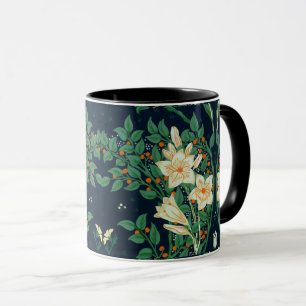 Walter Crane White Lily-Blue Back Mug