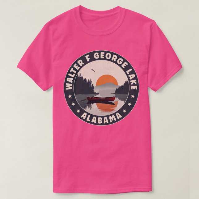 Walter F George Lake Alabama Sunset TShirt (Design Front)
