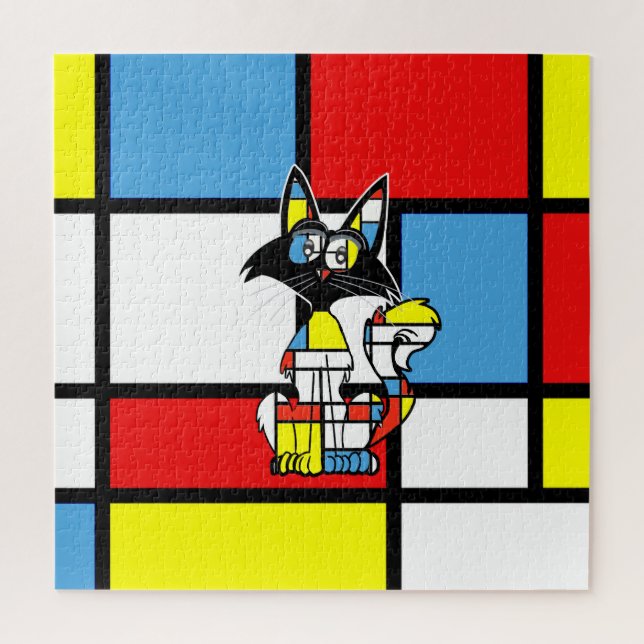 Walter finds himself in a Piet Mondrian  Jigsaw Puzzle (Vertical)
