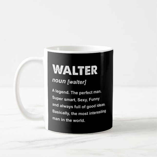 Walter Name Coffee Mug (Left)