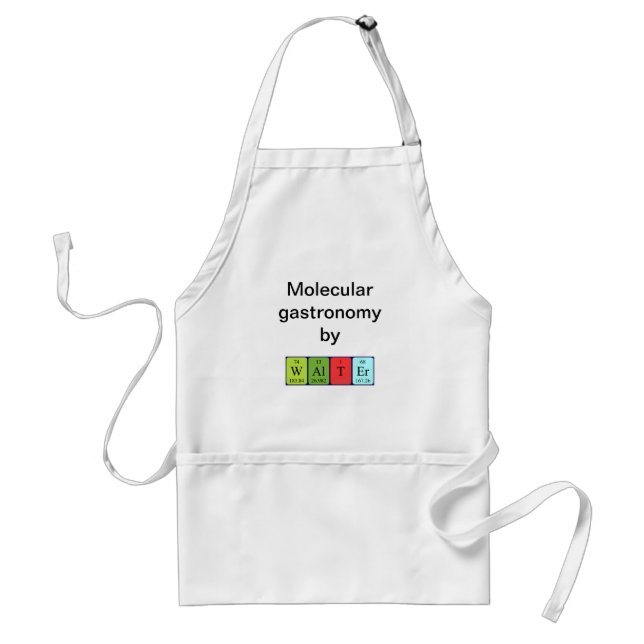Walter periodic table name apron (Front)