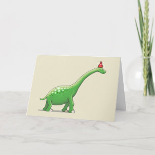 Walter the Adorable Dinosaur Card