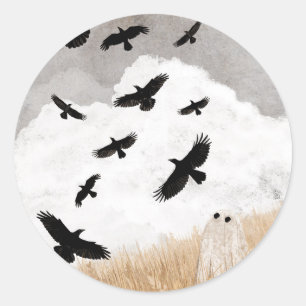 Walter & The Crows Classic Round Sticker