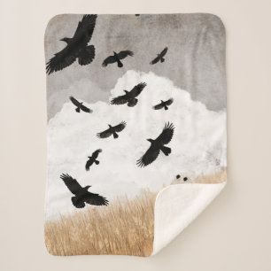 Walter & The Crows Sherpa Blanket