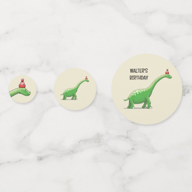 Walter the Dinosaur Confetti (Fronts)