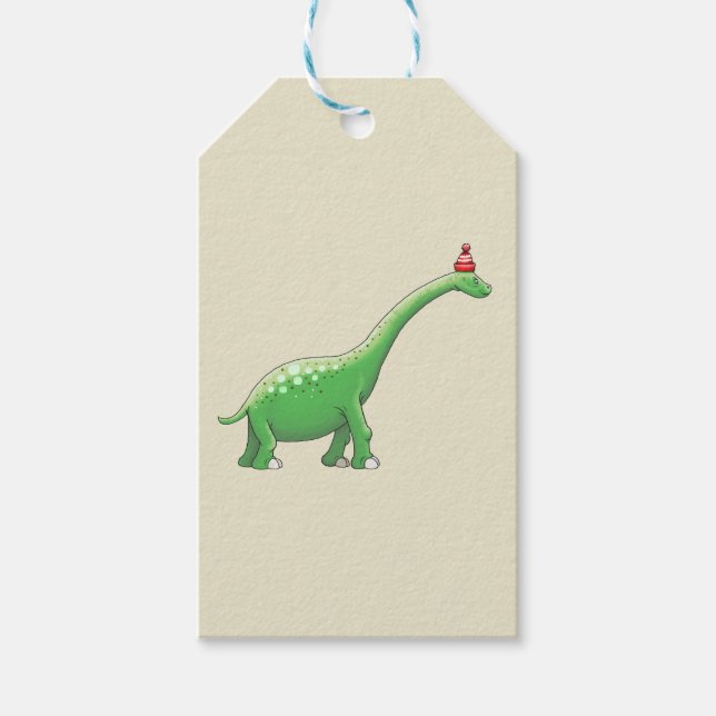 Walter the Dinosaur Gift Tags (Front)