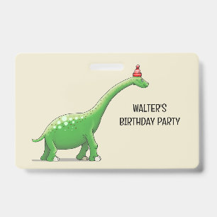 Walter the Dinosaur ID Badge