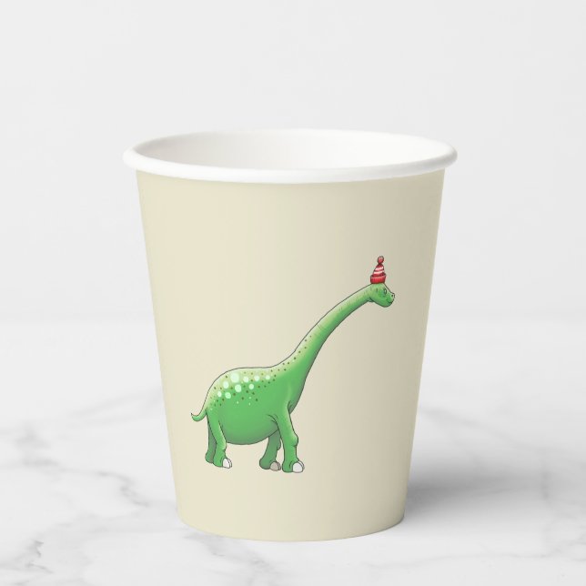 Walter the Dinosaur Paper Cups (Front)