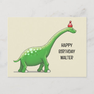 Walter the Dinosaur Postcard
