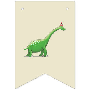 Walter the Green Dinosaur Bunting