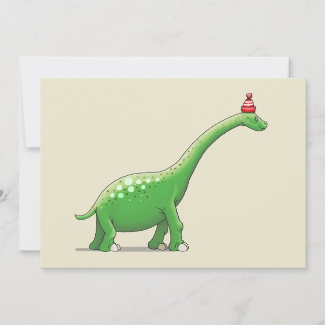 Walter the Long Neck Dinosaur Card (Front)