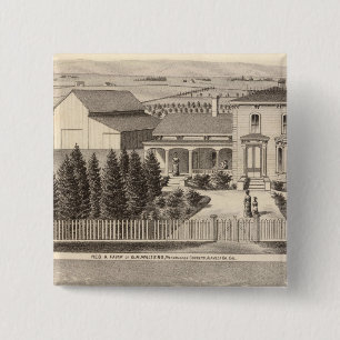 Walters, Crowell residences, farm 15 Cm Square Badge