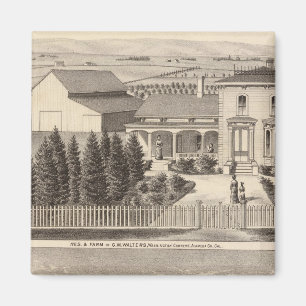 Walters, Crowell residences, farm Magnet
