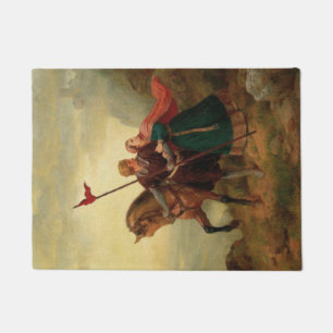 Walther and Hildegund Fleeing with their Horse Doormat