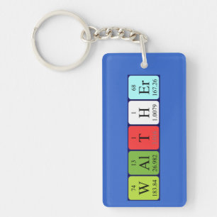 Walther periodic table name keyring