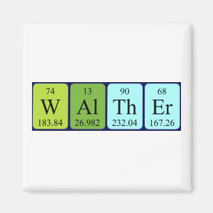 Walther periodic table name magnet