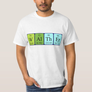 Walther periodic table name shirt
