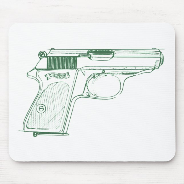 Walther PPK Mouse Mat (Front)