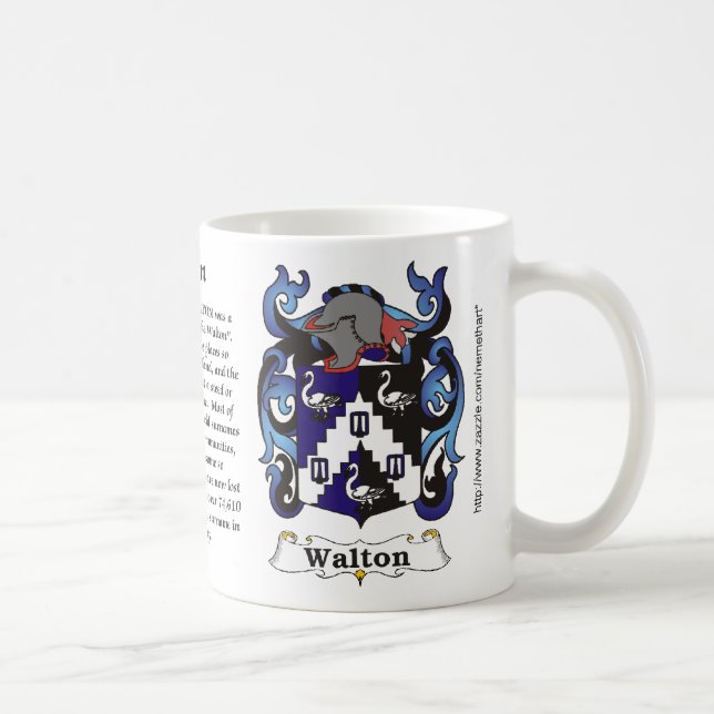 Walton Family Coat of Arms mug (Right)
