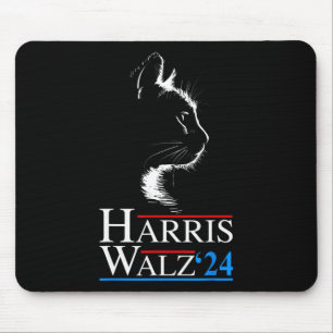 Waltz 2024 Cat Election Kamala Harris Tim Walz 202 Mouse Mat