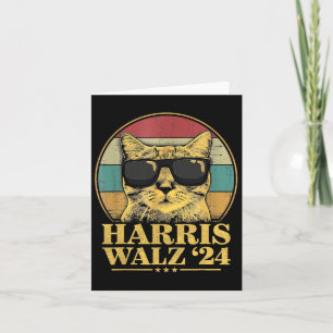 Waltz 2024 Election Cat Lady Kamala Harris Tim Wal Card