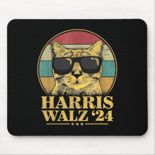 Waltz 2024 Election Cat Lady Kamala Harris Tim Wal Mouse Mat